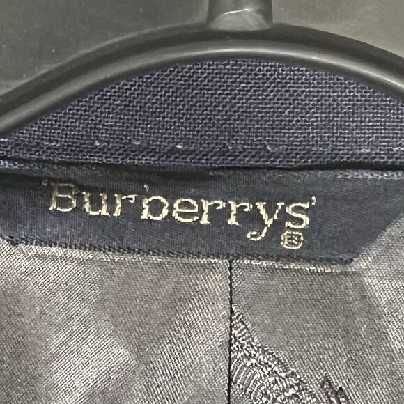 Vintage Burberrys’ Navy Blazer Pure Wool Gold Branded Buttons Jacket Mens Sz 46 - Picture 15 of 15